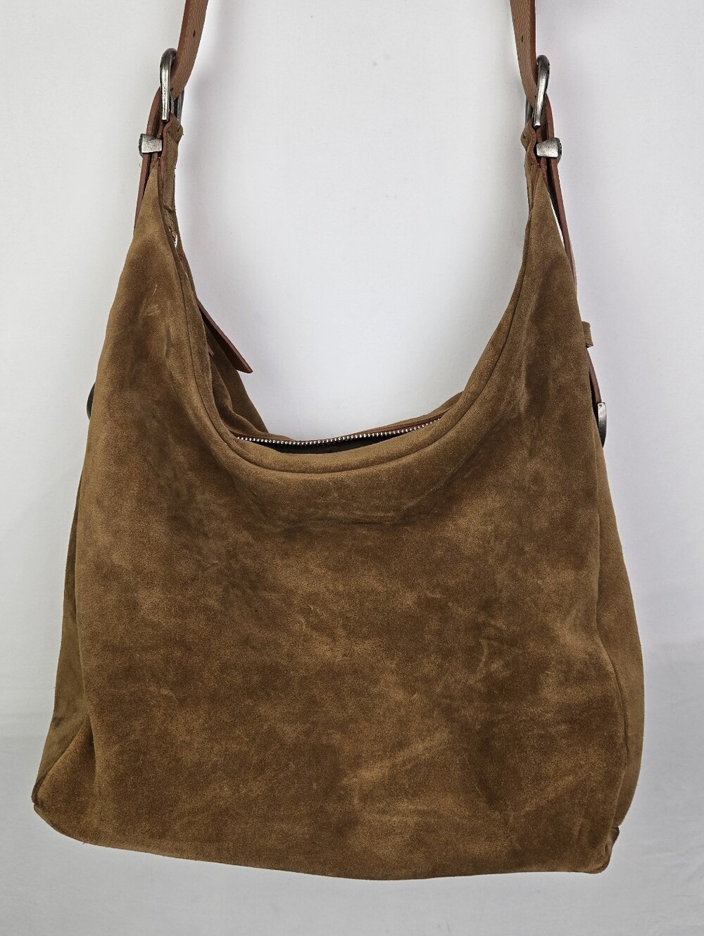 Sundance suede hobo Western Belt Buckle Strap Italy Made. Purse - Picture 9 of 12